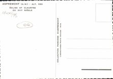 POSTAL MODERNA iglesia y Claustre de Aspremont