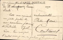 MODERN CARD Valley Of Tech and Pont of the Step Wolf Seen from of the road of Saint Laurent