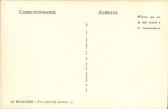 MODERN CARD Beaulieu Seen Between the Olive-trees