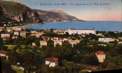 CPM Beaulieu Sur Mer Vue Generale et la Tete de Chien