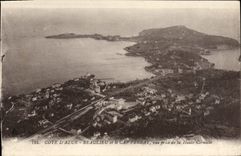 VINTAGE POSTCARD Beaulieu Dimensions Azure and the Cape Ferrat Seen from of the high cornice