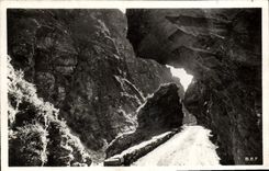 CPA Beuil La Route Dans Les Gorges du Cians 