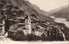 POSTAL Touet de Beuil y el valle de la VENDIMIA del VAr