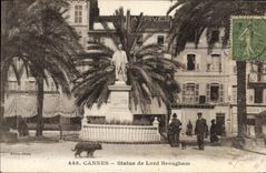 CPA Cannes Statue de Lord Brougham 