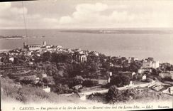 CPA Cannes Vue Generale et les Iles de Lerins