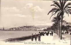 CPA Cannes Promenade de la Croisette et le Mont Chevalier