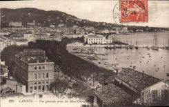 CPA Cannes Vue Generale Prise du Mont Chevalier