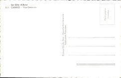CPM Cannes Vue Generale