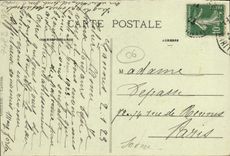 VINTAGE POSTCARD Cannes Hotel of Luxembourg