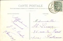 VINTAGE POSTCARD Cannes Walk of the Small cross gulls