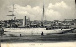 CPA Cannes Le Port Bateau