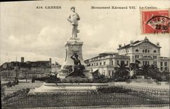 CPA Cannes Monument Edouard VII le casino