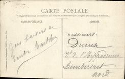 VINTAGE POSTCARD Cannes the Beach and the Mount Knight Boats