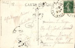 VINTAGE POSTCARD Cannes the Port the Mount Knight Boat