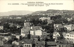 CPA Cannes Vue Panoramique Prise de la Tour du Mont Chevalier Quartier des Anglais 