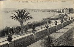 VINTAGE POSTCARD Cannes View Taken of the Point of Croisetle