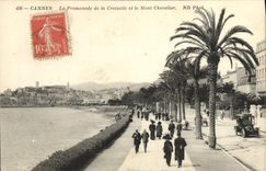 CPA Cannes La Promenade de la Croisette et le Mont Chevalier