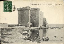 CPA Cannes Ile St Honorat Chateau Fort