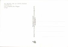 CPM Cannes Au Soleil De La Cote D'Azur La Croisette Les plages