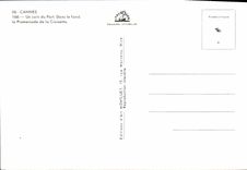 CPM Cannes Un Coin Du Port Dans le Fond la promenade de la Croisette