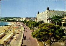 CPM Cannes La Croisette et la Plage
