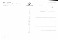 MODERN CARD Cannes a Corner of the Port the Quay St Pierre and Suquet Carcass Vivi