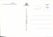 CPM Cannes Coucher de Soleil sur L'Esterel