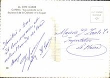 CPM Cannes Vue Generale Sur le Boulevard de la Croisette et le Suquet