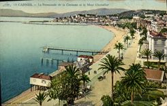 CPA Cannes La Promenade de la Croisette et le Mont Chevallier