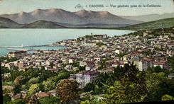 VINTAGE POSTCARD Cannes View Taken of Califormie