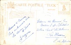 VINTAGE POSTCARD Cannes the Small cross Monument of Edouard VII