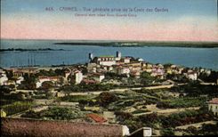 VINTAGE POSTCARD Cannes View Taken of the Cross Of the Guards