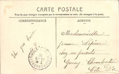 VINTAGE POSTCARD Cannes an Alley of Palm trees