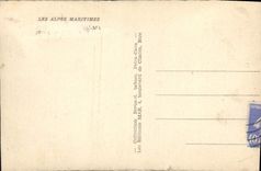 VINTAGE POSTCARD Cannes Seen from of the Mole the Mount Knight Boat