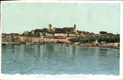 CPA Cannes Le Port et le Mont Chevalier