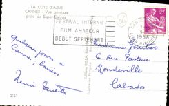 CPA Cannes Vue Generale Prise du Super Cannes