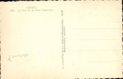 CPA Cannes Le Port et le Mont Chevalier Bateaux 