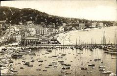 VINTAGE POSTCARD Cannes the Casino and Hotels Seen of Mount Knight