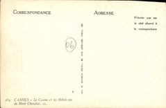 CPA Cannes La Casino et les Hotels Vus de Mont Chevalier