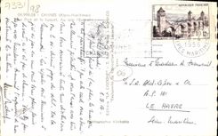 VINTAGE POSTCARD Cannes the Port and Suquet With Far Esterel