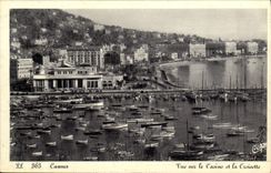 VINTAGE POSTCARD Cannes Seen on the Casino and Croiselle