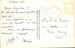 VINTAGE POSTCARD Cannes Sunset