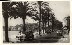 VINTAGE POSTCARD Cannes Walk of the Automobile Small cross