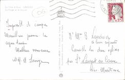 CPA Cannes Cote D'Azur La plage et le Suquet