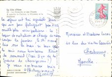 VINTAGE POSTCARD Cannes the Small cross and its beaches Carlton Miramar and Martinez