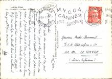 VINTAGE POSTCARD Cannes the Port the esterel Boats