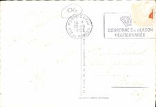 VINTAGE POSTCARD Cannes Dimensions Azure the gardens and the large hotels