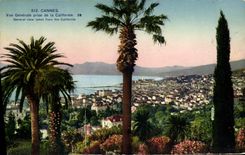 CPA Cannes Vue Generale Prise de la Californie