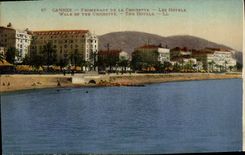 CPA Cannes Promenade De La Croisette Les Hotels