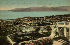 VINTAGE POSTCARD Cannes Seen from Of the Villas Of California